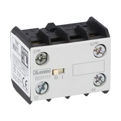 LOVATO ELECTRIC - Bloc de contact auxiliares pour contacteurs SX BGT, 1NO+1NF