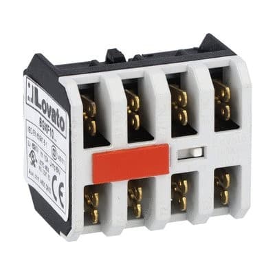 LOVATO ELECTRIC - Bloc de contacts auxiliaires pour contacteurs BGXF, 2NO+2NF, Faston