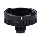 LOVATO ELECTRIC - Socles de fixation x modules lumineux et sonores avec trou Ø22mm en plast. NOIR