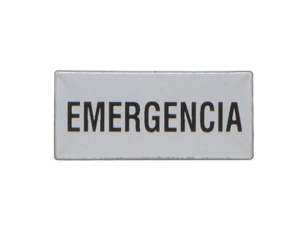 LOVATO ELECTRIC - ETIQUETTE AVEC MARQUAGE POUR PORTE ETIQUETTE LPXAU100, EMERGENCIA