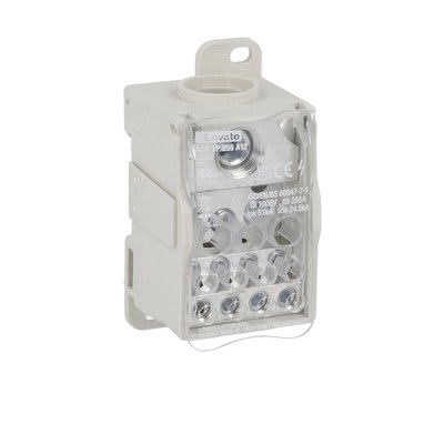 LOVATO ELECTRIC - Bloc répartiteur 1P, 255A, 12 bornes, max. 120mm2