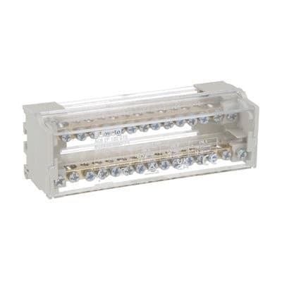 LOVATO ELECTRIC - Bloc répartiteur 2P, 100A, 15 bornes, max. 25mm2