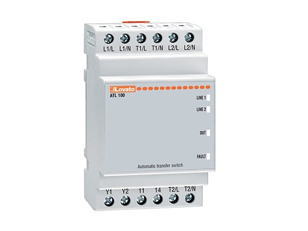 LOVATO ELECTRIC - Inverseur de source automatique x 2 sources d'alimentation avec commande 1phe