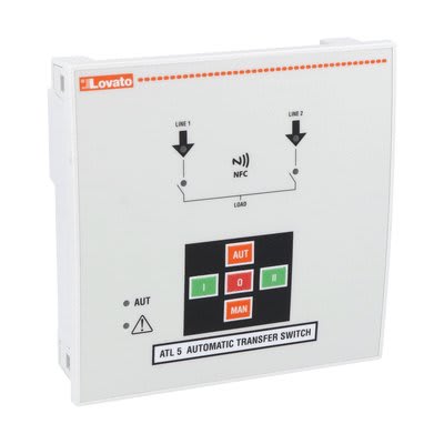 LOVATO ELECTRIC - invers. de source automat. + technologie NFC et synoptique autonome 110...240VAC