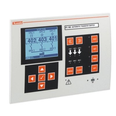 LOVATO ELECTRIC - Inverseur automatique de source alimen. 110...240VAC, 12/24/48VDC, RS485 intég.
