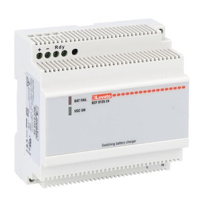 LOVATO ELECTRIC - Chargeurs de batteries auto. modul. x batterie ou Pb 100-240VAC 1,25A 24VDC