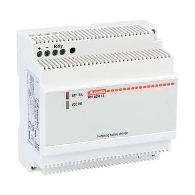 LOVATO ELECTRIC - Chargeurs de batteries auto. modul. x batterie ou Pb 100-240VAC 2,5A 12VDC