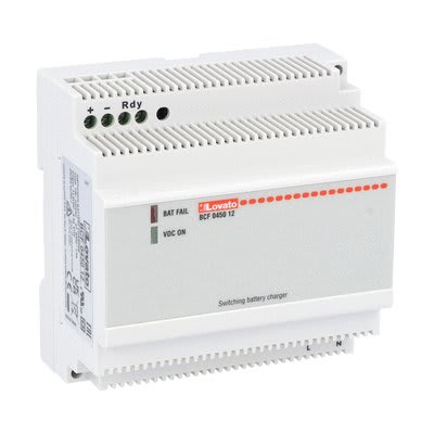 LOVATO ELECTRIC - Chargeurs de batteries auto. modul. x batterie ou Pb 100-240VAC 4,5A 12VDC