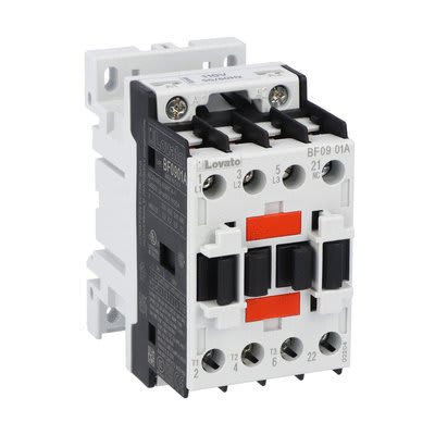 LOVATO ELECTRIC - Contacteur BF09, 3P+1NF, 9A AC3, 24V 50/60Hz