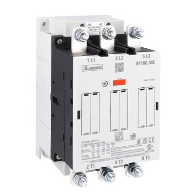 LOVATO ELECTRIC - Contacteur tripolaire, cour. de fon.nement IEC Ie (AC3)=160A , 100...250VAC/DC
