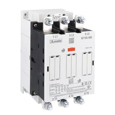 LOVATO ELECTRIC - Contacteur 3P, cour. de fon.nement IEC Ie (AC3) = 195Abob. AC/DC, 60...130VAC/DC
