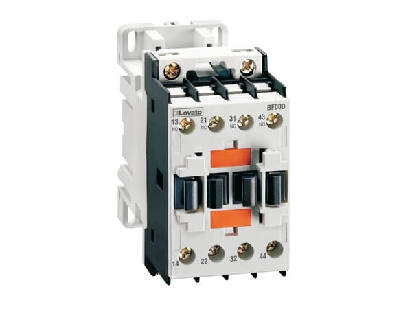 LOVATO ELECTRIC - Contacteur auxiliaire BF0022D, 2NO+2NF, contacts AC et DC, 12VDC