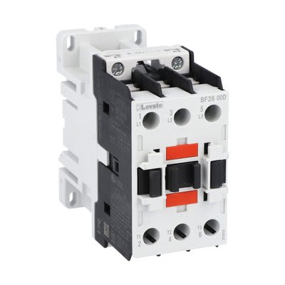 LOVATO ELECTRIC - Contacteur BF2600D, 3P (NO), 26A AC3, 24VDC