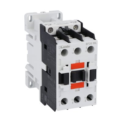 LOVATO ELECTRIC - Contacteur BF2600L, 3P (NO), 26A AC3, 24VDC, faible consommation
