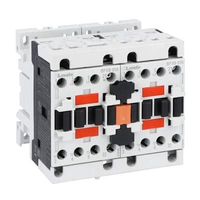 LOVATO ELECTRIC - Contact.-inver. de source 9A 4.2kW AC3 24VAC 50/60Hz avec condamn. extèrieure