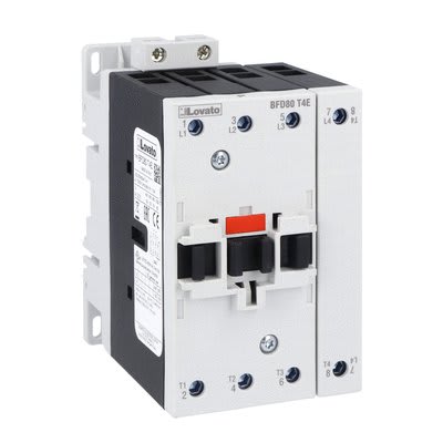 LOVATO ELECTRIC - Contacteur BFD80T4E, 4P (NO), 80A/1000V DC1, 100-250VAC/DC