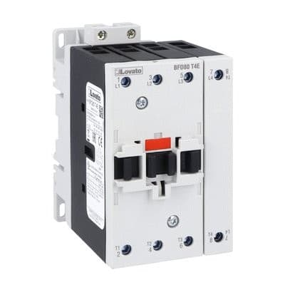 LOVATO ELECTRIC - Contacteur BFD80T4E, 4P (NO), 80A/1000V DC1, 100-250VAC/DC