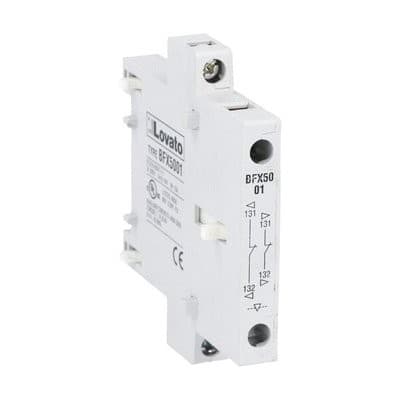 LOVATO ELECTRIC - Condamnation mécanique, Latérale inclus 2 contacts NC x Contact. BF00, BF09?BF38