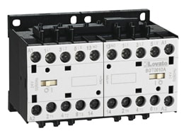 LOVATO ELECTRIC - Contact.-inverseurs de phase 48VAC 50/60Hz 5.7kW 12A AC3 avec condamn. intégrée