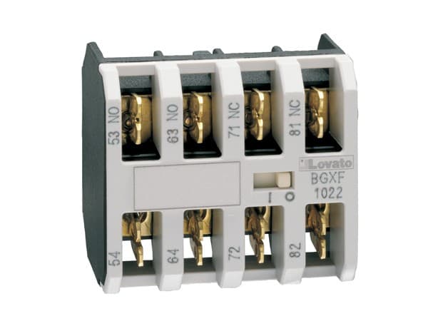 LOVATO ELECTRIC - Bloc de contacts auxiliaires pour contacteurs BGXF, 2NO, Faston