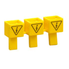 LOVATO ELECTRIC - Jeue de 3 caches isolants pour ternaisons de barres UL489 non utilisées