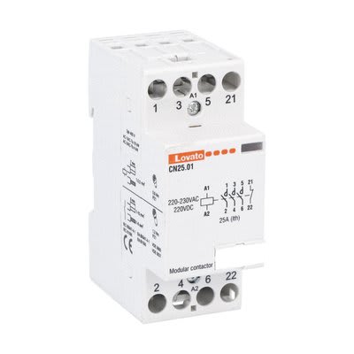 LOVATO ELECTRIC - Contacteurs modulaires 2M 25A AC1 24VAC/DC 4NO