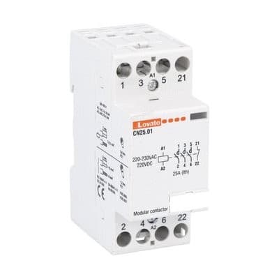 LOVATO ELECTRIC - Contacteurs modulaires 2M 25A AC1 24VAC/DC 4NO