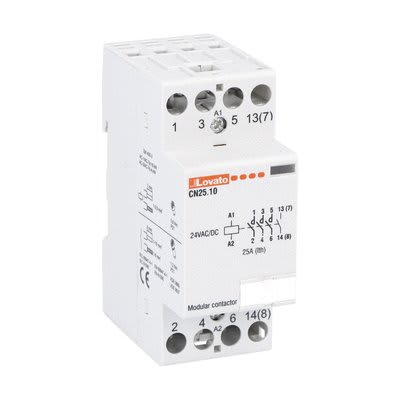 LOVATO ELECTRIC - Contacteurs modulaires 2M 25A AC1 24VAC/DC 3NO+1NC