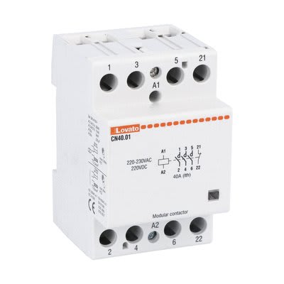 LOVATO ELECTRIC - Contacteurs modulaires 3M 40A AC1 220-230VAC 3NO+1NC
