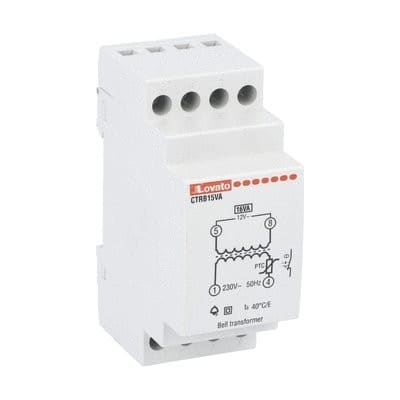 LOVATO ELECTRIC - Trasformateur de sécurité 15VA (230VAC/12-24VAC)
