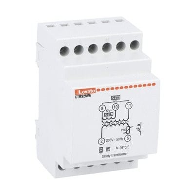 LOVATO ELECTRIC - Trasformateur de sécurité 25VA (230VAC/12-24VAC)