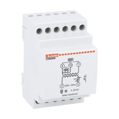 LOVATO ELECTRIC - Trasformateur de sécurité 25VA (230VAC/12-24VAC)