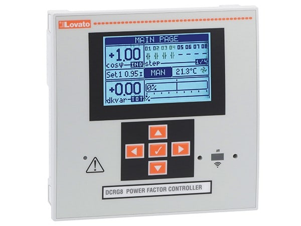 LOVATO ELECTRIC - Régulateur varmétriques, 1L+3L, 8 gradins extensible à 24 gradins, 100-440VAC