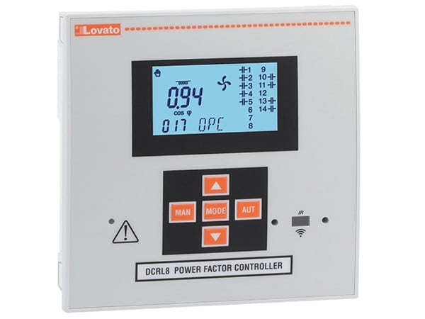 LOVATO ELECTRIC - Régulateur varmétriques, 400VAC, 8 gradins extensible à 14 gradins, 100-440VAC