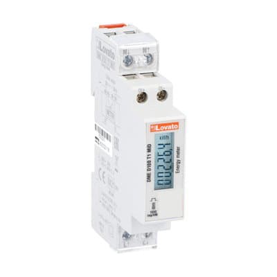 LOVATO ELECTRIC - Compteurs d`énergie MID 230VAC 40A directe 1U, 1 aux impulsions