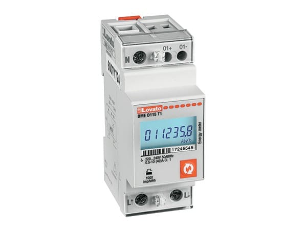 LOVATO ELECTRIC - Compteurs d`énergie 220-240VAC 40A directe 2U, 1 aux statique prog.