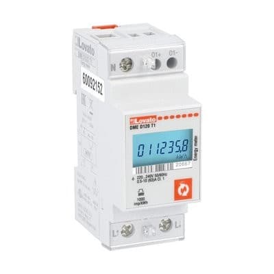 LOVATO ELECTRIC - Compteurs d`énergie 220-240VAC 63A directe 2U, 1 aux statique prog.