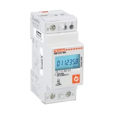LOVATO ELECTRIC - Compteurs d`énergie MID 220-240VAC 63A directe 2U, interface RS485