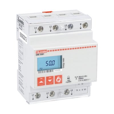 LOVATO ELECTRIC - Compteurs d`énergie num. 3L+N directe 80A 4U interface RS485