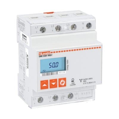 LOVATO ELECTRIC - Compteurs d`énergie MID 70C num. 3L+N directe 80A 4U interface RS485