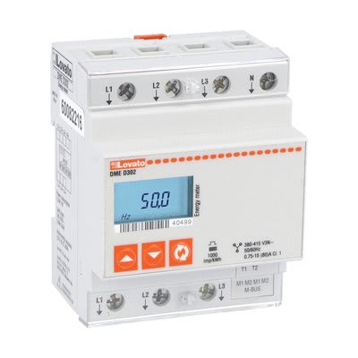 LOVATO ELECTRIC - Compteurs d`énergie num. 3L+N directe 80A 4U interface M-bus