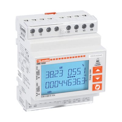 LOVATO ELECTRIC - Compteurs d`énergie numérique extensi.3L+N 4U interface M-Bus avec connex.TA/5A