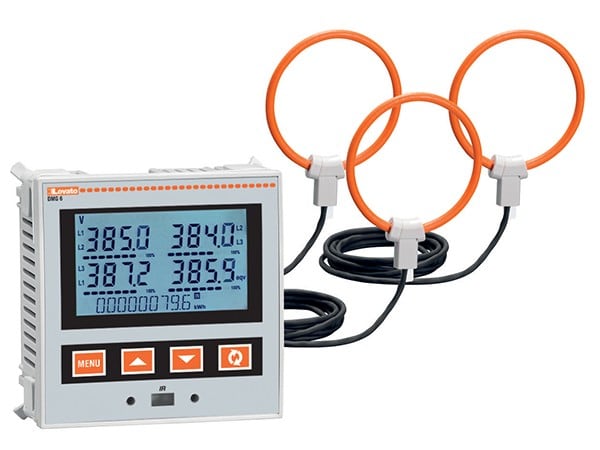 LOVATO ELECTRIC - Multimétres ACL 96x96, 100-440VAC et 110-250VDC + RS485 + 3x Rogows 3000A Ø240mm