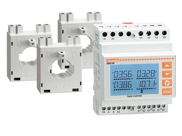 LOVATO ELECTRIC - COMPOSÉ D'UN MULTIMÈTRE DMG100 ET DE 3 TC 60/5A POUR CÂBLE Ø22mm