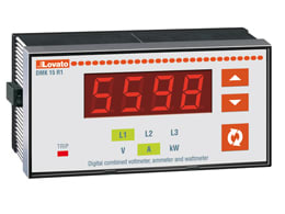 LOVATO ELECTRIC - Multimetres 96x48mm U, I ,P, alimentation 220-240VAC