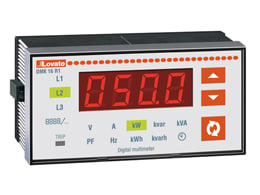 LOVATO ELECTRIC - Multimetres 96x48mm U, I ,P,Q ,S alimentation 220-240VAC
