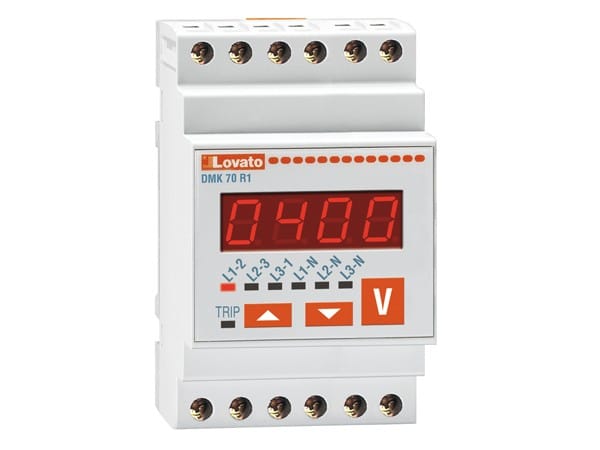 LOVATO ELECTRIC - Voltmétre mod à DEL, 220-240VAC 3 tension, 3 tension maxi, .3 tension mini