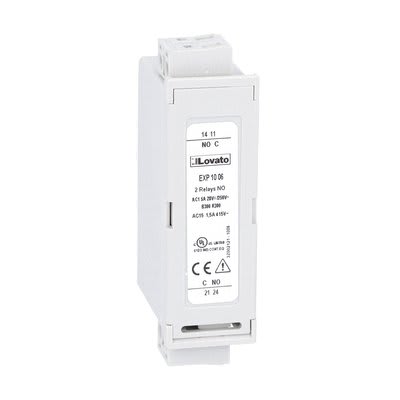 LOVATO ELECTRIC - mod. d`extension x produits encastrables, 2 OUT à Rel. augment gradins de comp