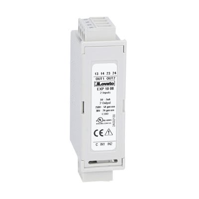 LOVATO ELECTRIC - mod. d`extension x produits encastrables 2 OUT et 2 IN num isolée à 5A 250VAC