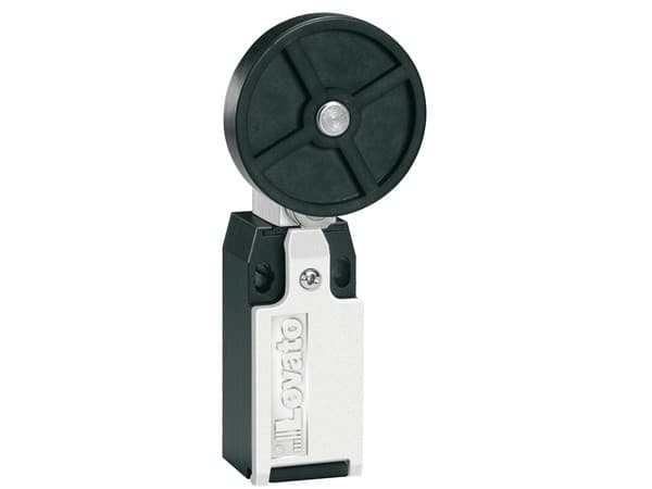 LOVATO ELECTRIC - Interrupteurs en métal de position a levier, 1NO+1NC brusque Galet caoutchouc.